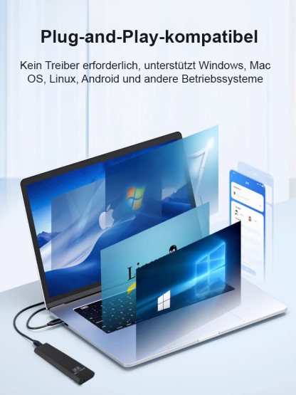 TÜV-geprüft ⭐ 16TB Military-Grade Mini SSD ⭐ 905MB/s High-Speed ⭐ IP55 Wasserdicht ⭐ Plug Play