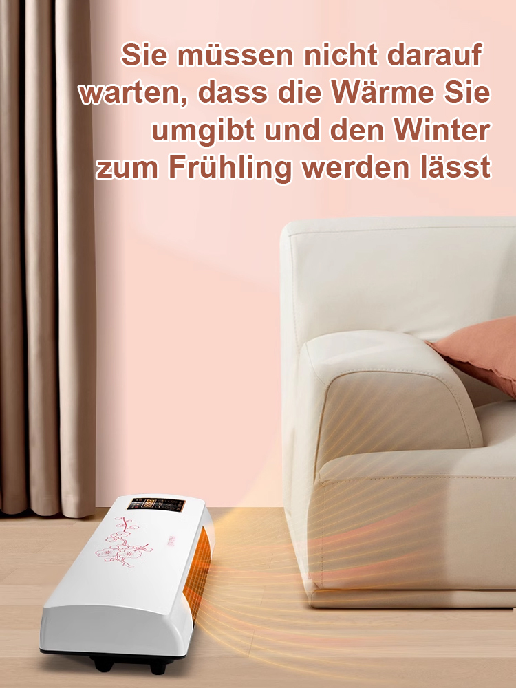 Energiesparender Klima-Lüfter, kein manueller Einbau, für Heizen und Kühlen.