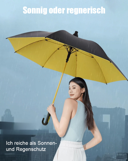 💯Unverzichtbar für Sommer und Herbst ☔【DWD-Empfehlung】Selbstöffnender doppelter sturmsicherer Regenschirm💃