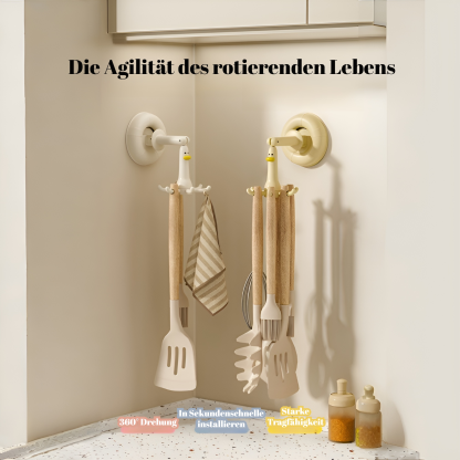 Haushalts-Saugnapf-Sechs-Klauen-Fischregal, Küche, stanzfreier Reislöffel, Spachtel, kleiner Hängere