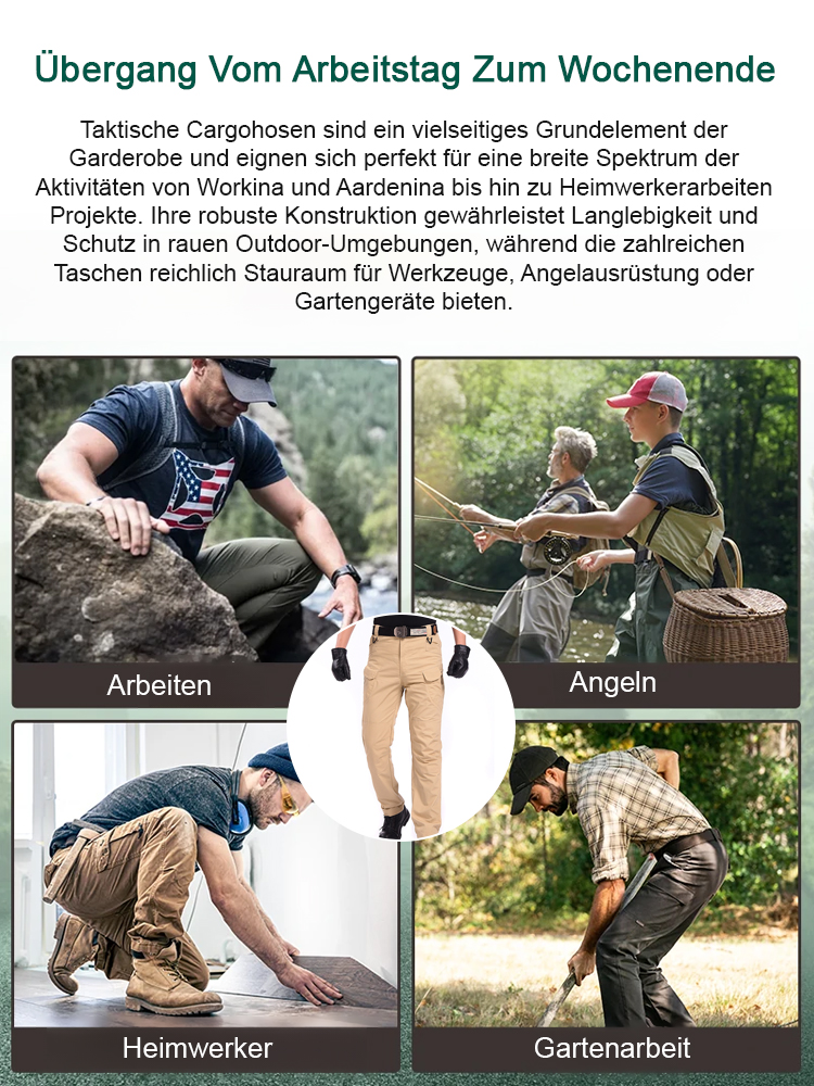 🗡️Wasserdicht, kratzfest und schnittfest👖 IX7 Multifunktionale Outdoor Cargo Hose🥾