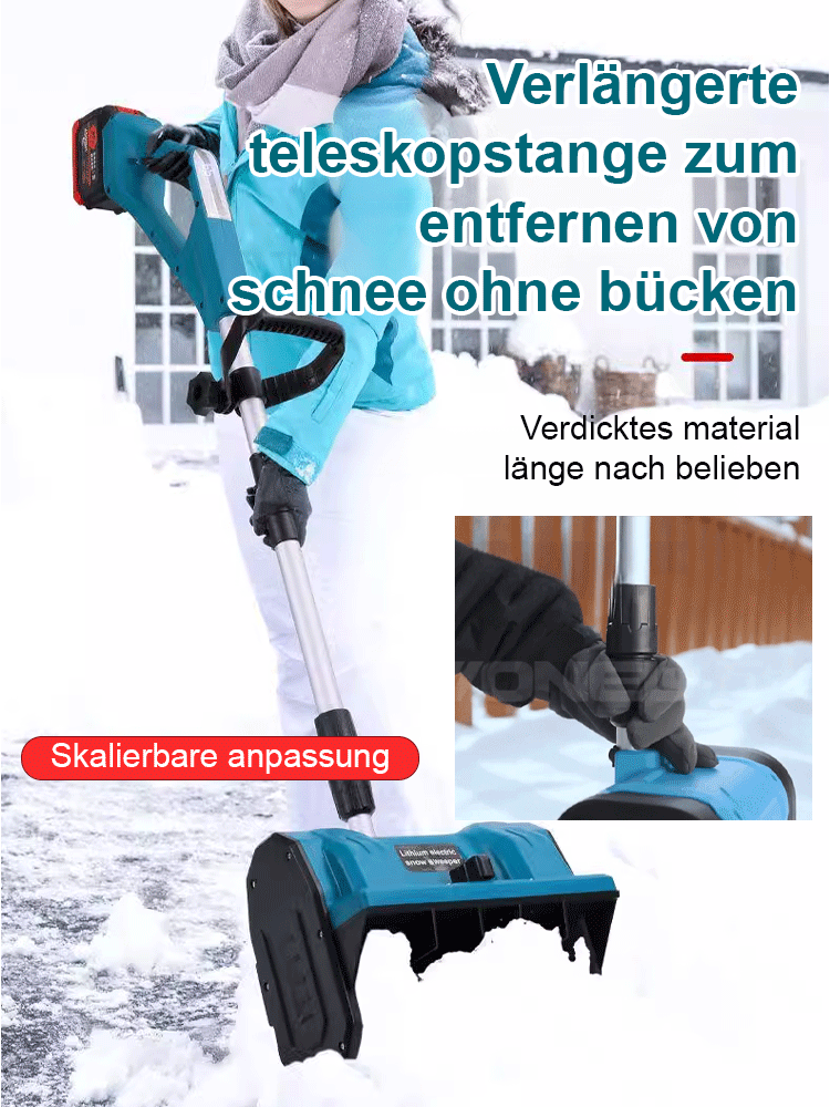 Mini-Schneefräse mit faltbarem Lithium-Akku
