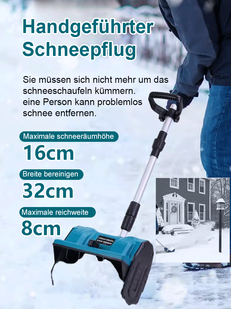 Mini-Schneefräse mit faltbarem Lithium-Akku