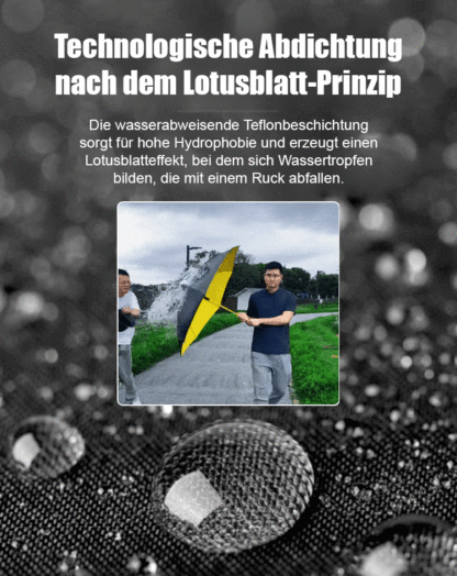 💯Unverzichtbar für Sommer und Herbst ☔【DWD-Empfehlung】Selbstöffnender doppelter sturmsicherer Regenschirm💃