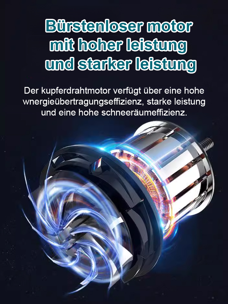 Mini-Schneefräse mit faltbarem Lithium-Akku