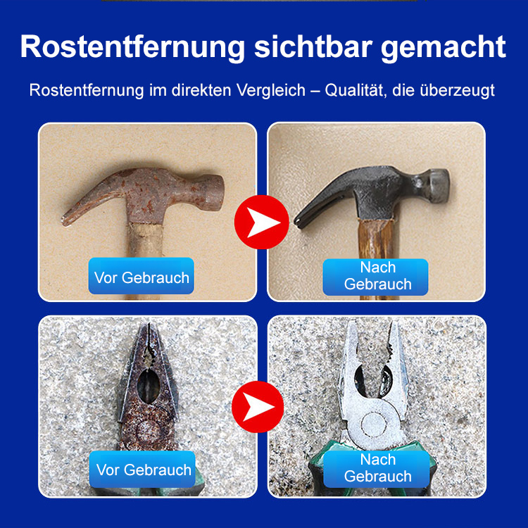 【Werksräumung】 Industrie-Entroster | Rostentfernung in 3 Sekunden | 20 Jahre Erfahrung|⭐ Rostentferner Spray 6 in 1 Rostlöser Schmiermittel Metallschutz Geräuschreduktion Sanfte Formel