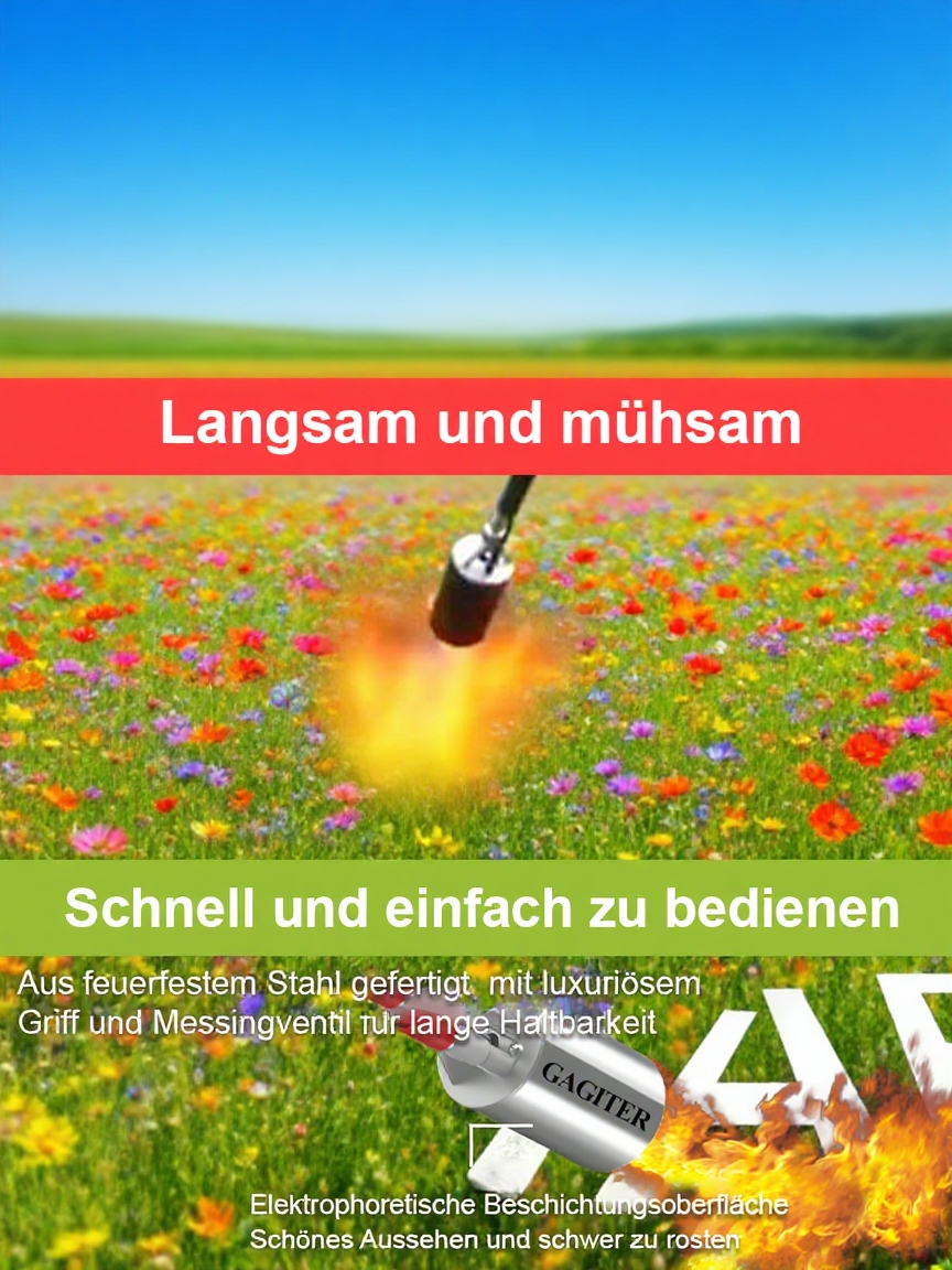 🔥 Elektrischer Gas-Unkrautbrenner: Die umweltfreundliche Lösung für perfekte Gärten!