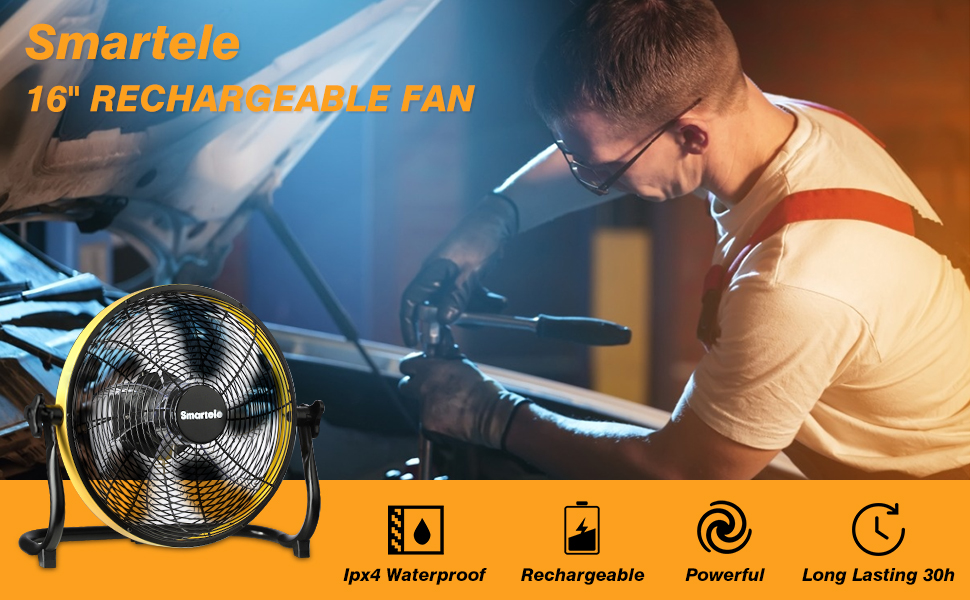 16 rechargeable fan