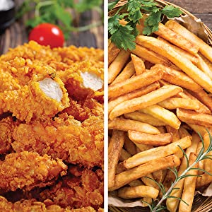 comidas de freidora de aire, comidas fáciles de freidora de aire, patatas fritas con aire, pollo frito con aire, comidas grandes de freidora de aire