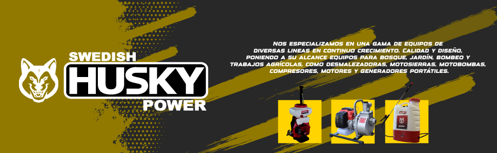 HUSKY DESMALEZADORAS FUMIGADORAS MOTOSIERRAS MOTOBOMBAS