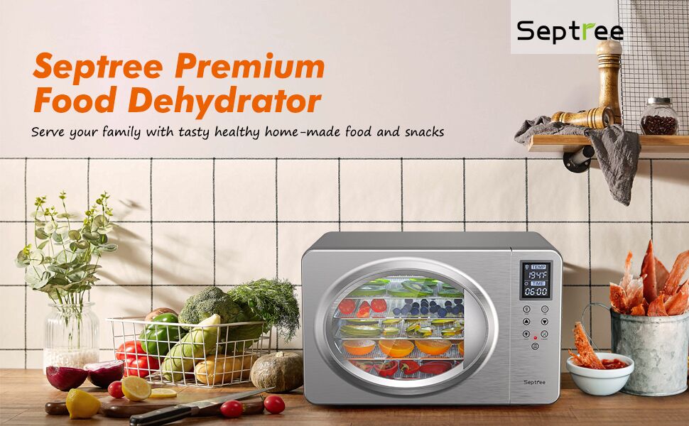 Septree 6 Bandejas Deshidratador de alimentos