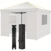 10x10 pop up canopy gazebo with mesh windows 2 0 easy up canopy tent 10x10 portable waterproof outdoor canopie with 4 removable sidewalls carry bag 4 stakes ropes today s best daily deals temu details 0