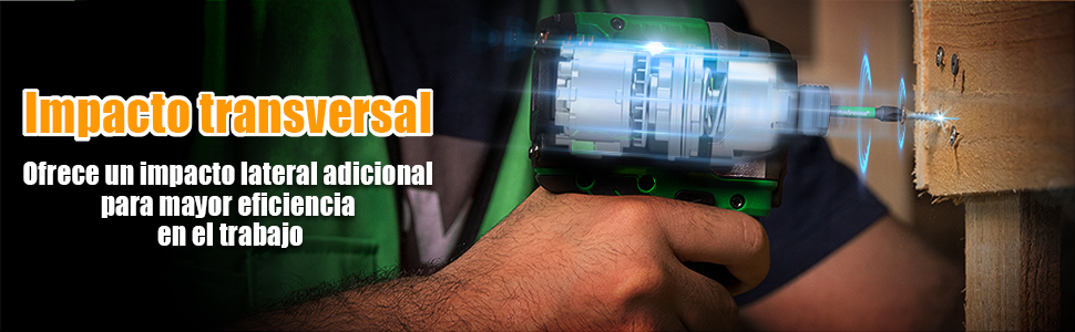 Atornillador de Impacto Inal&aacute;mbrico de 20V Anirona, Destornillador de impacto