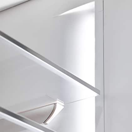 Demostración de iluminación LED del refrigerador Bosch