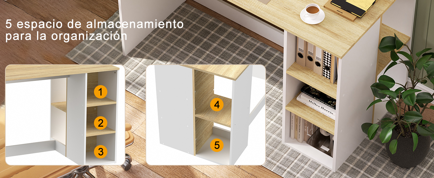 escritorio con cajones