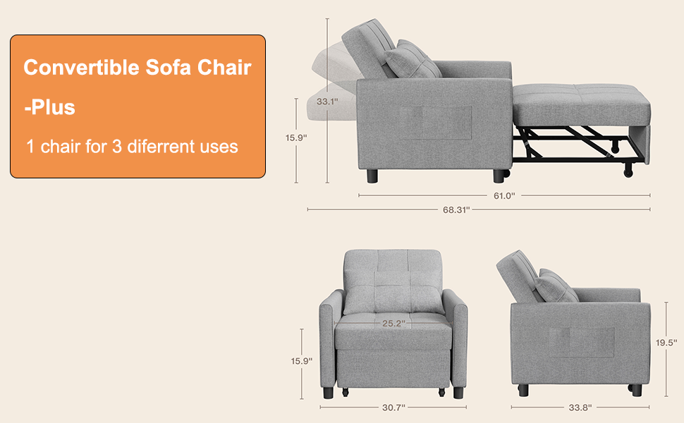 silla de dormir convertible