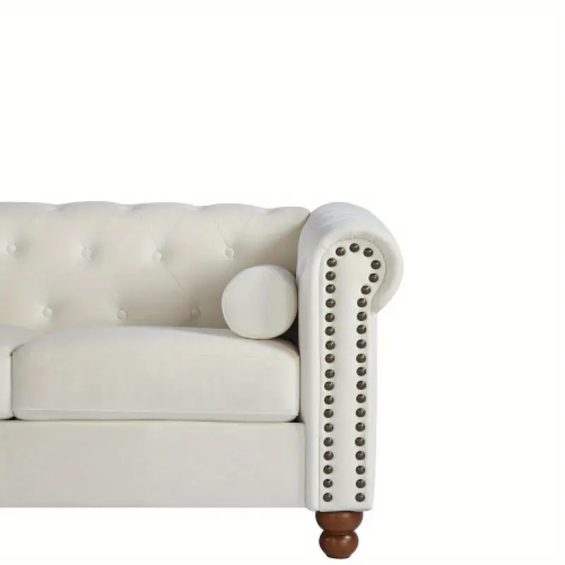   sofá tapizado de   tradicional con terciopelo/sofá Chesterfield capitoné,     detalles 6