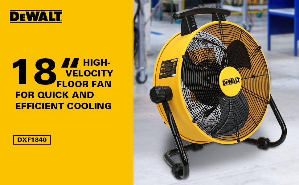 DEWALT DXF1840 Ventilador de 18"