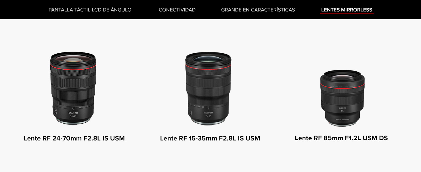 EOS R8 Lentes