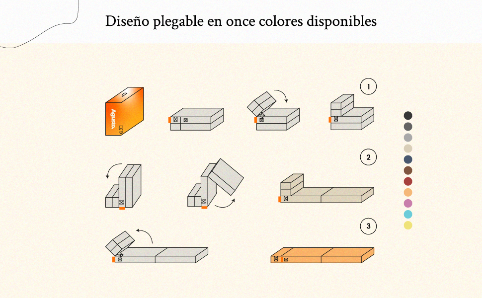 Sofa cama plegable agusto