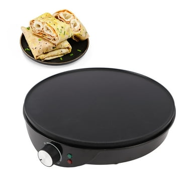 Plancha Para Hacer Crepes, Plancha Eléctrica Antiadherente Para Hacer Crepes, Enchufe Estadounidense De 100-120V Con Esparcidor De Masa Para El Hogar