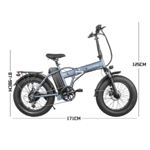 Pro-S Bicicleta Eléctrica Plegable para Adultos, Bicicleta montaña 7 velocidades, Máxima Motor 900W