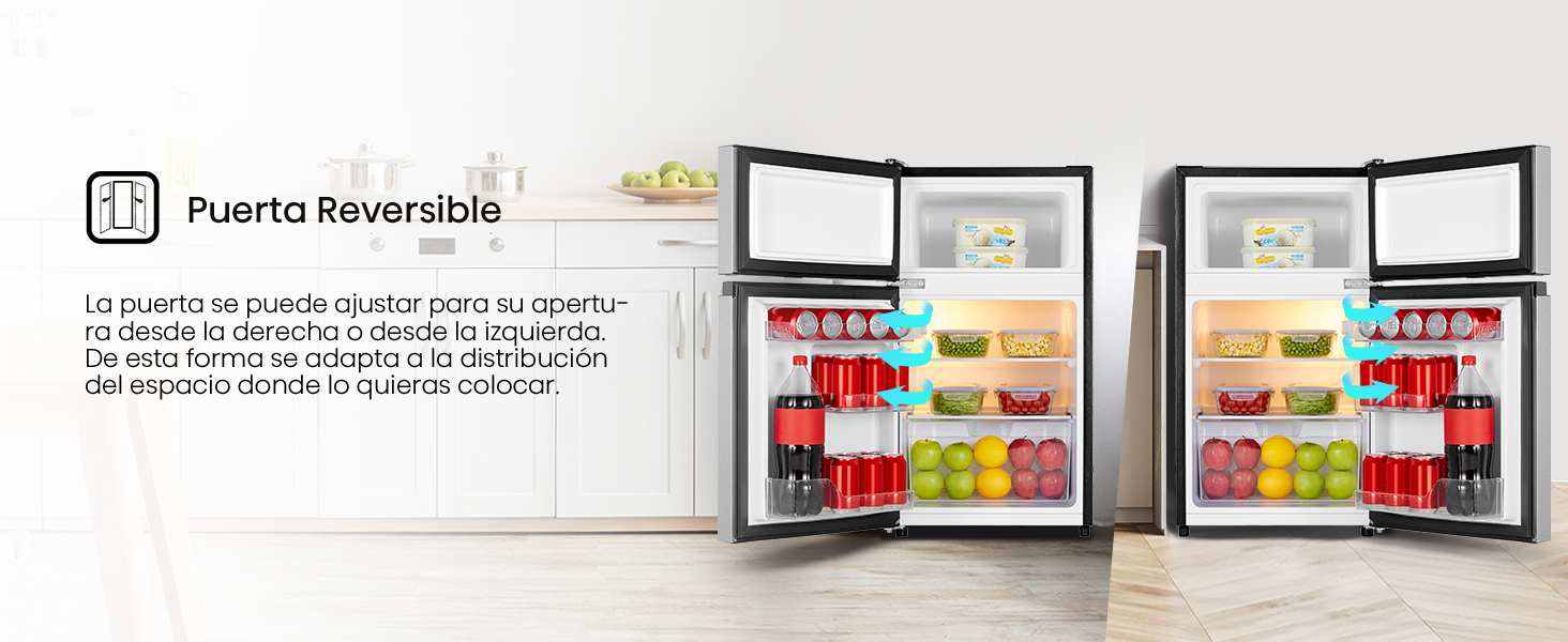 Puerta reversible