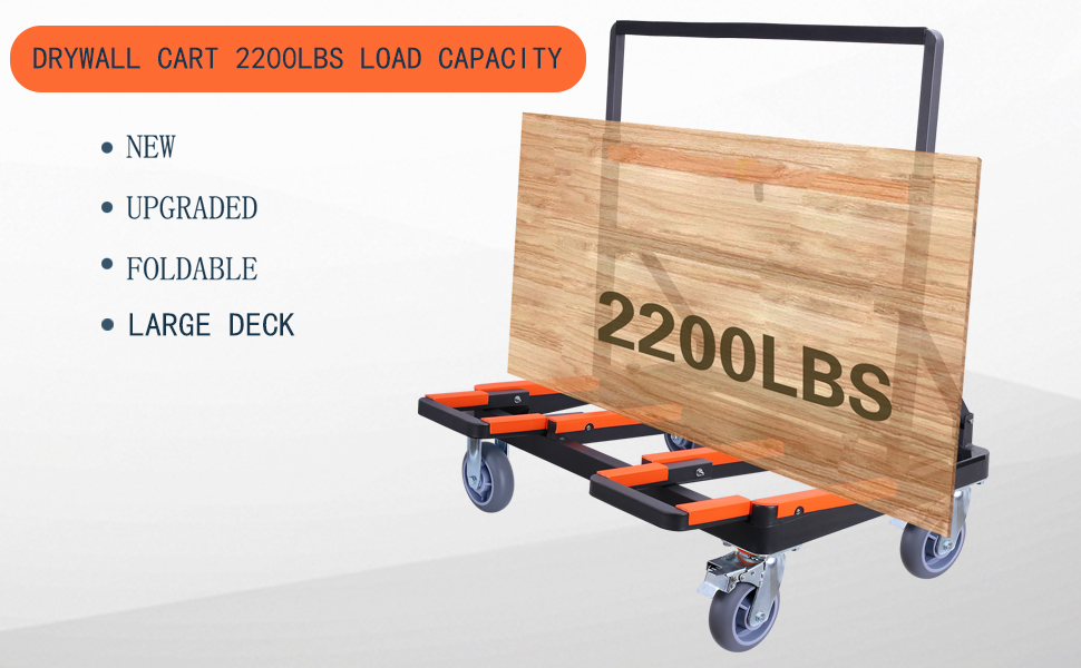 carrito de paneles de yeso