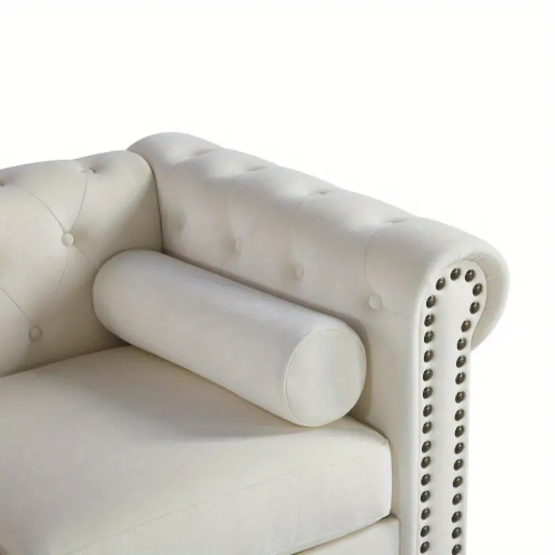   sofá tapizado de   tradicional con terciopelo/sofá Chesterfield capitoné,     detalles 3