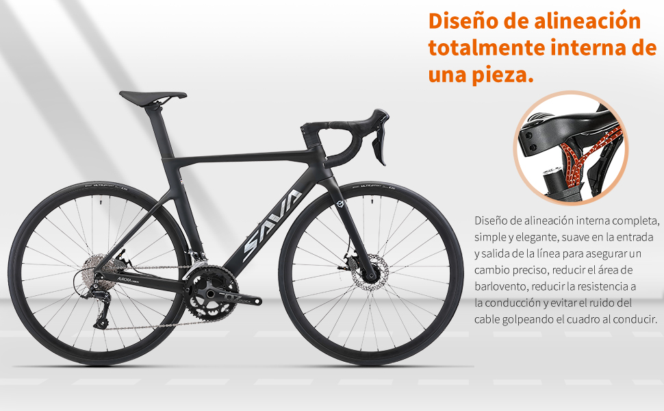 Diseño de alineación totalmente interna de una pieza.