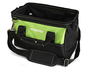 Bolsa de herramientas de poliéster 600D de boca abierta ancha