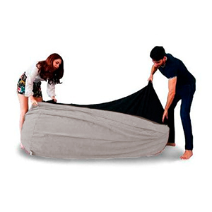 Foto funda Puff king Size gamuza