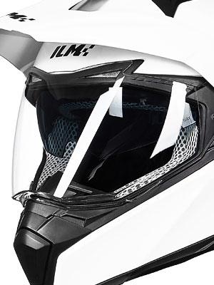 ILM - Casco doble deportivo para motocicleta todoterreno con visera completa para el sol, para motocross, ATV y motocross, aprobado por DOT