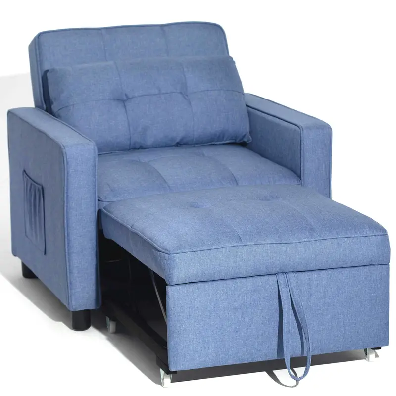 Sof&aacute; cama convertible 3 en 1, silla cama para dormitorio,   detalles 1