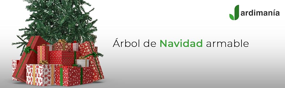 jardinamia , árbol de navidad plegable,arbol navidad,arbol de navidad con luces integradas