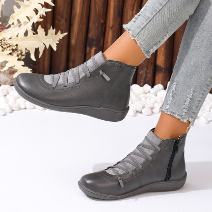 (🔥50% de desconto hoje - não perca esta oportunidade) ⏰ - Botas ortopédicas em pele genuína macias e confortáveis ​​(suporte de arco - facilita o caminhar)