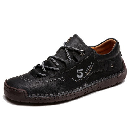 (🔥50% de desconto hoje - não perca) ⏰- Sapatos de couro genuíno feitos à mão de marca italiana de luxo, macios e confortáveis ​​​​(suporte de arco facilita a caminhada)