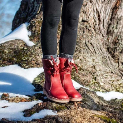 (🔥50% zniżki dzisiaj - nie przegap tej okazji) ⏰ - Miękkie i wygodne buty z kożuszkiem w stylu vintage (wsparcie łuku - ułatwia chodzenie)