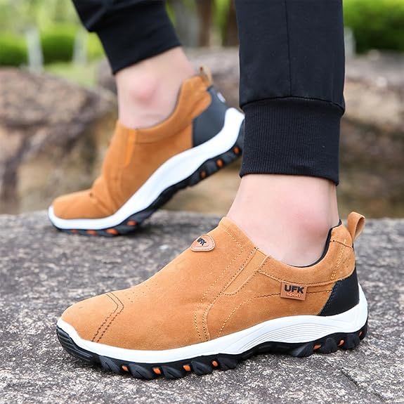 (🔥50% de desconto hoje - não perca) ⏰ - Sapatos ortopédicos de camurça de luxo de marca italiana, macios e confortáveis ​​​​(suporte - alívio da dor nos pés)