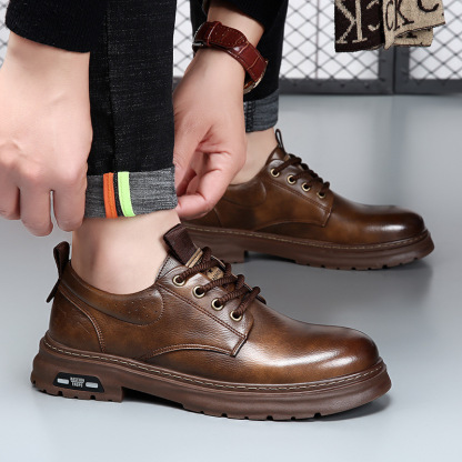 (🔥50% DESCONTO Hoje - Não Perca) Sapatos de Couro de Marca Italiana Macios e Confortáveis ​​​​(Suporte de Arco - Facilita a Caminhada)