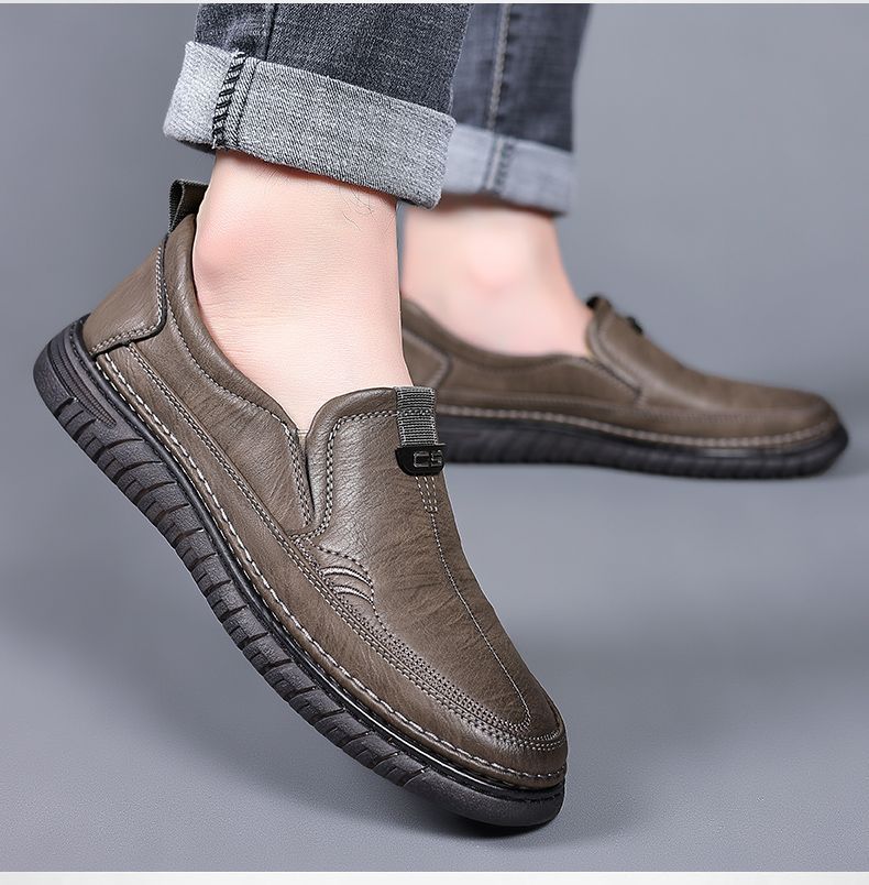 (🔥50% de desconto hoje - não perca) - Sapatos ortopédicos em pele macia e confortável - Design ergonómico (alívio fácil para as dores nos pés)