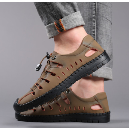 (🔥 60% de descuento por tiempo limitado) - Sandalias de Cuero Ergonómicas - Alivia el Dolor de Pies