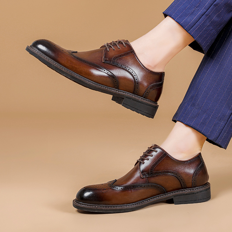 (🔥50% de desconto hoje - não perca) - Sapatos de pele italiana macios e confortáveis ​​(apoio no arco - alivia as dores nos pés)