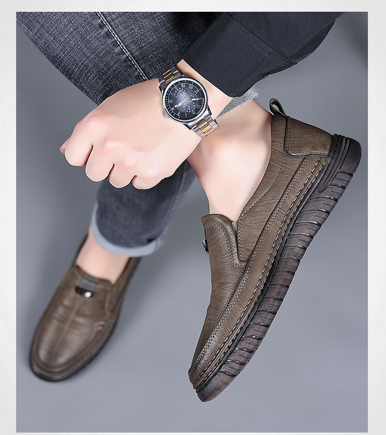 (🔥50% de desconto hoje - não perca) - Sapatos ortopédicos em pele macia e confortável - Design ergonómico (alívio fácil para as dores nos pés)