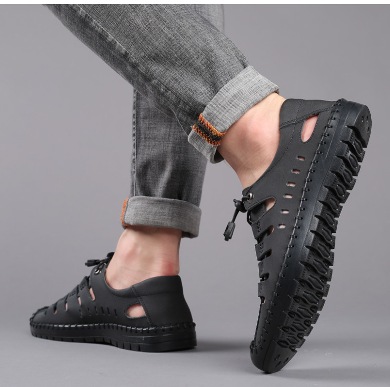 (🔥 60% de descuento por tiempo limitado) - Sandalias de Cuero Ergonómicas - Alivia el Dolor de Pies