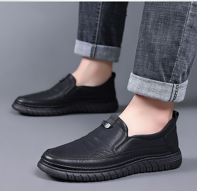 (🔥50% de desconto hoje - não perca) - Sapatos ortopédicos em pele macia e confortável - Design ergonómico (alívio fácil para as dores nos pés)