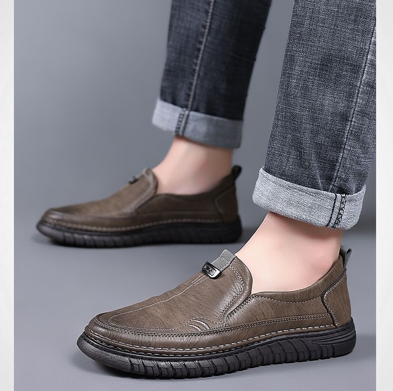 (🔥50% de desconto hoje - não perca) - Sapatos ortopédicos em pele macia e confortável - Design ergonómico (alívio fácil para as dores nos pés)