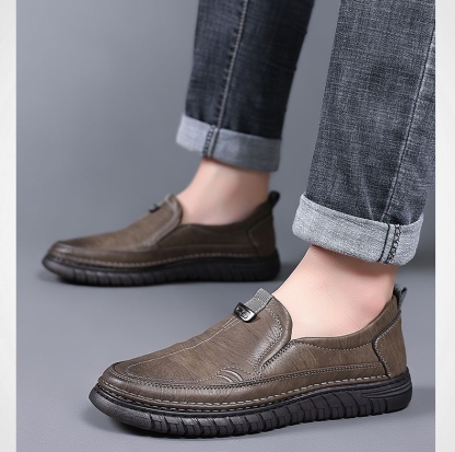 (🔥50% de desconto hoje - não perca) - Sapatos ortopédicos em pele macia e confortável - Design ergonómico (alívio fácil para as dores nos pés)