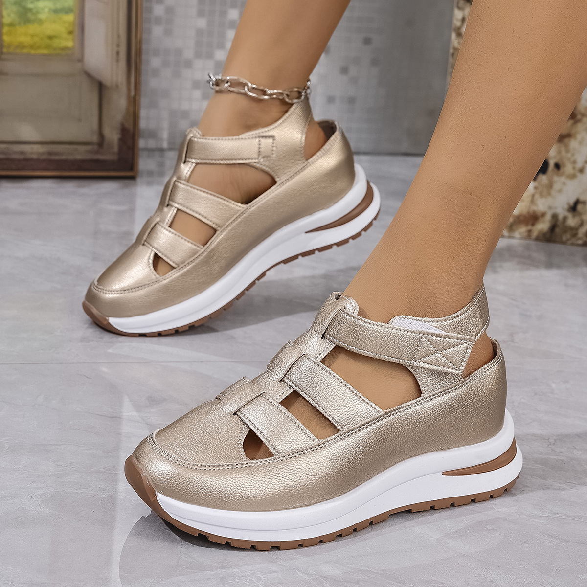 (🔥50% de descuento hoy - ¡no te lo pierdas!) Sandalias italianas de mujer suaves y cómodas (para caminar sin dolor)