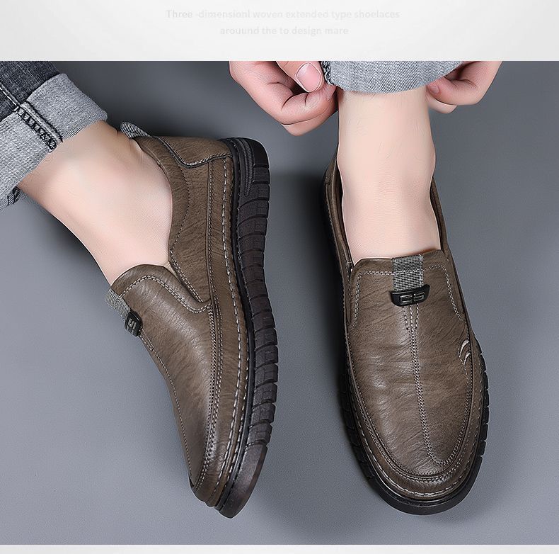 (🔥50% de desconto hoje - não perca) - Sapatos ortopédicos em pele macia e confortável - Design ergonómico (alívio fácil para as dores nos pés)